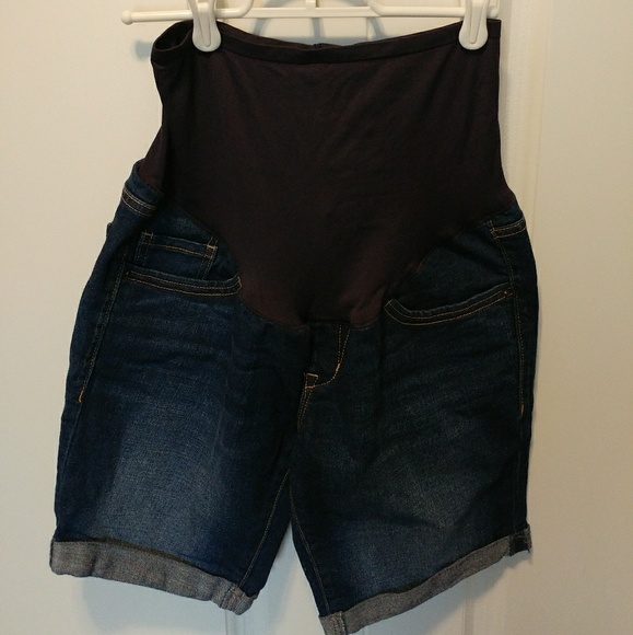 old navy maternity jean shorts